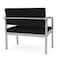 Lesro Lenox Steel Chair, Black/Onyx Seat, Black/Onyx Back, 33 W 24.5 L 32 H LS1401 - alternate 3